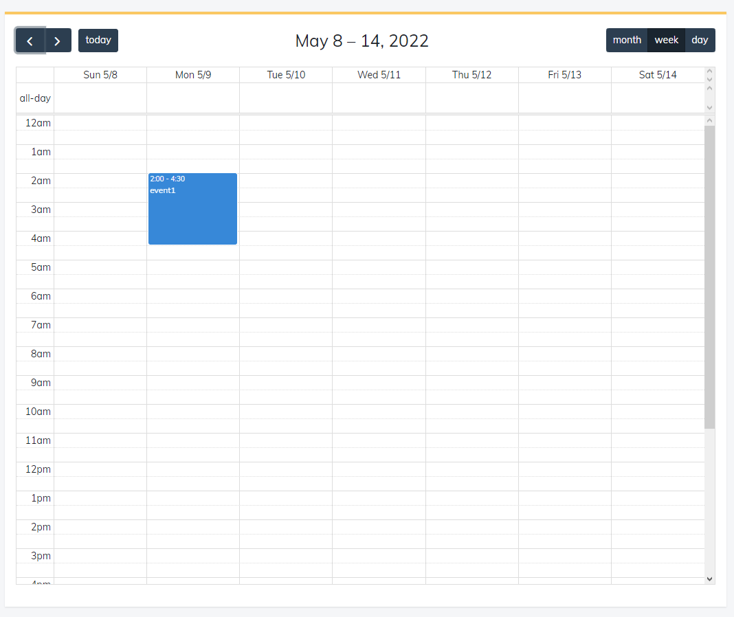 Croix Rouge planning